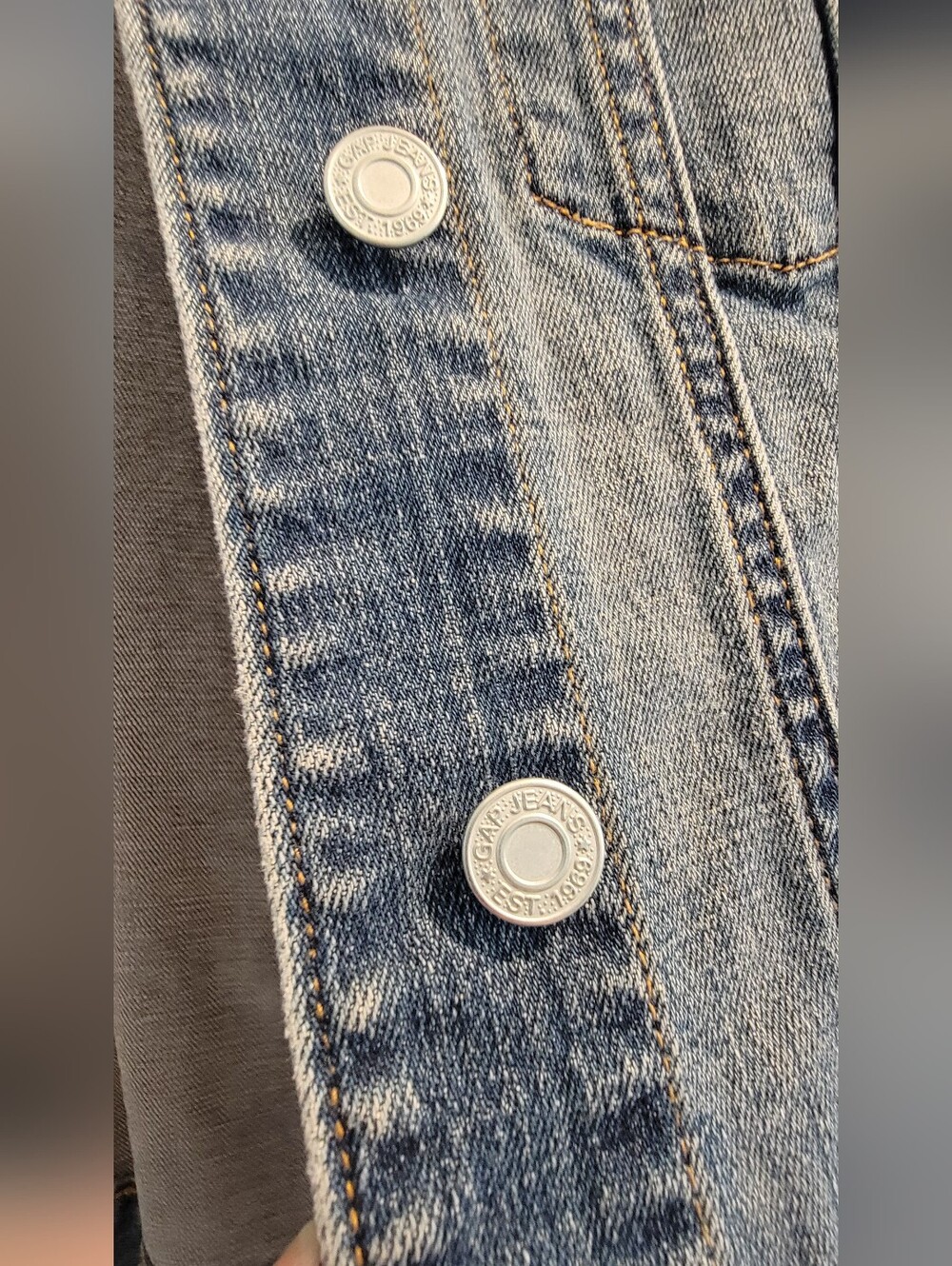 GAP Stretch Denim Jacket - Blue M - Picture 12 of 12